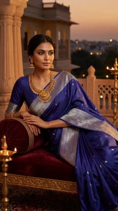 Lakshmi Mango Temple Haar Necklace Set with Jhumkas - Gold-Tone Bead Drops - photo 6